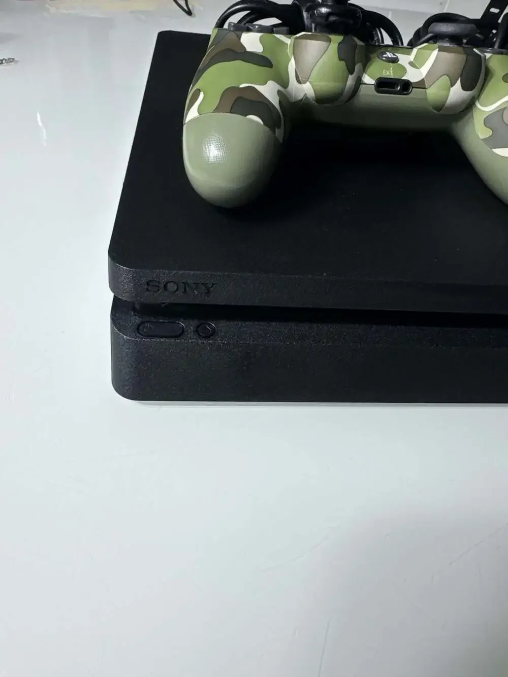 Sony PlayStation 4 PS4 Slim Console with Green Camo DualShock 4 Controller